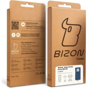 Etui Bizon Case Łupka do Xiaomi Redmi Note 15 / POCO M8 5G niebieskie