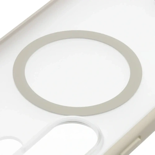 Etui z pierścieniem magnetycznym + szkło hartowane Bizon MatteO Pack do Samsung Galaxy S26 Ultra przydymione-beżowe