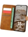 Etui z klapką Bizon Case Pocket do Oppo Reno 15 F / FS brązowe