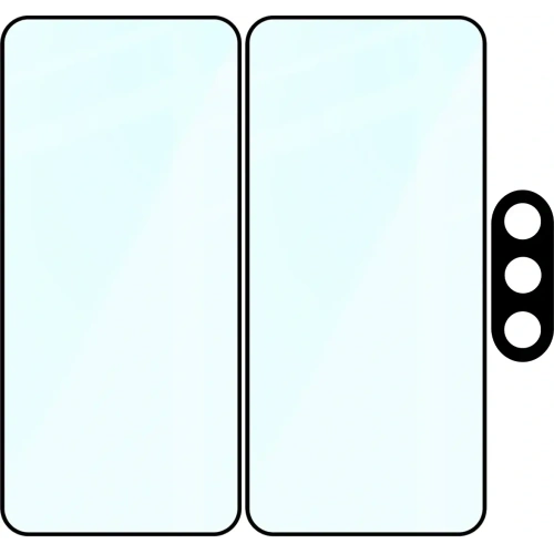 2x Szkło + szybka na aparat Bizon Edge Pack do Samsung Galaxy A37 5G