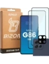 2x Szkło + szybka na aparat Bizon Edge Pack do Motorola Moto G86 5G