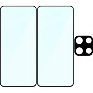 2x Szkło + szybka na aparat Bizon Edge Pack do Motorola Moto G86 5G