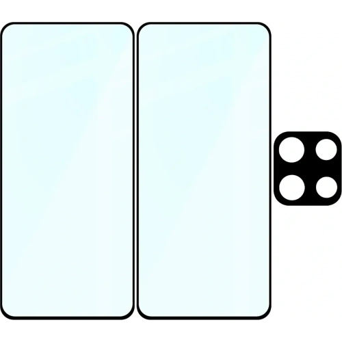 2x Szkło + szybka na aparat Bizon Edge Pack do Motorola Moto G86 5G