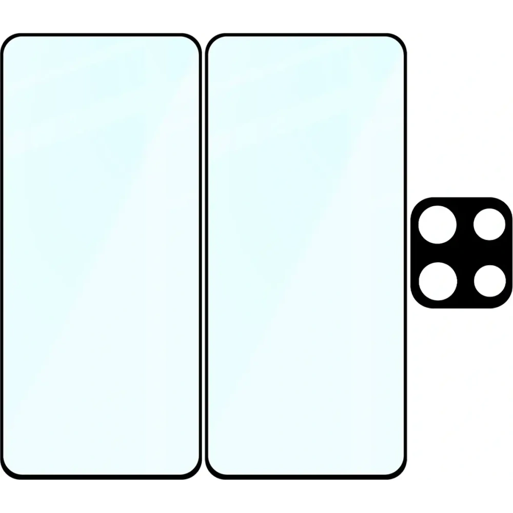 2x Szkło + szybka na aparat Bizon Edge Pack do Motorola Moto G86 5G