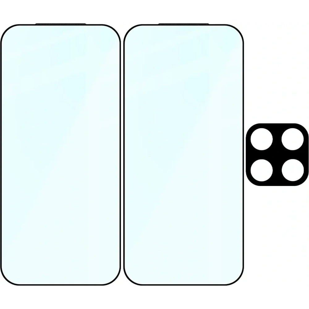 2x Szkło + szybka na aparat Bizon Edge Pack do Xiaomi 17