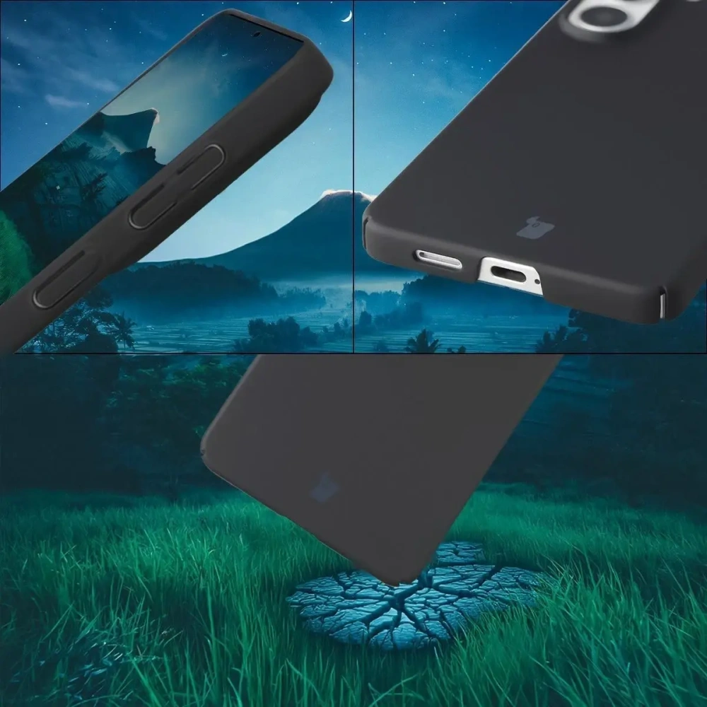 Etui Bizon Case Łupka do Samsung Galaxy S26+ Plus czarne