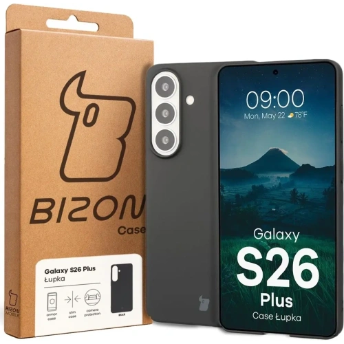 Etui Bizon Case Łupka do Samsung Galaxy S26+ Plus czarne