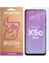 Elastyczne szkło hybrydowe Bizon Glass Mule Duo do Honor X5c Plus [2 PACK]