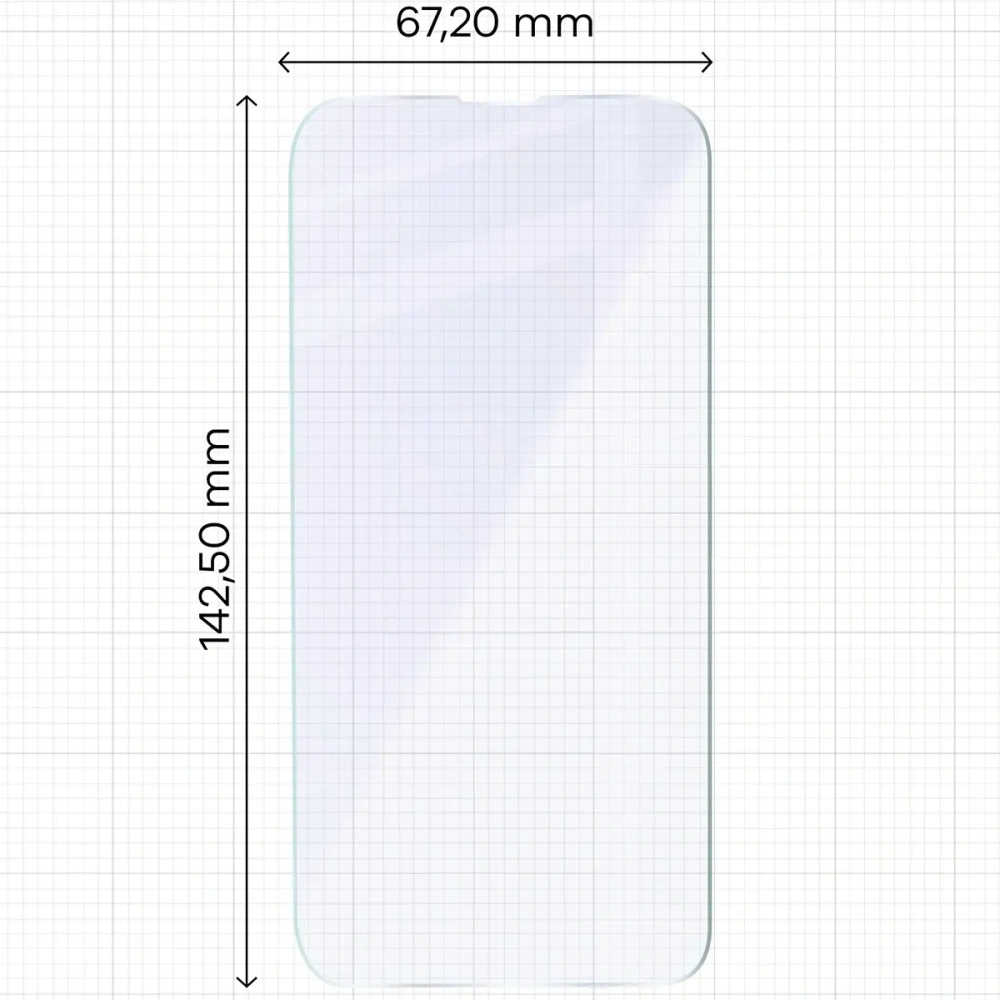 Elastyczne szkło hybrydowe Bizon Glass Mule Duo do Apple iPhone 16e [2 PACK]