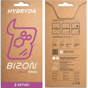 Elastyczne szkło hybrydowe Bizon Glass Mule Duo do Apple iPhone 16e [2 PACK]