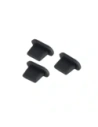 Zatyczka do portu ładowania Bizon Accessories Dust Plug dla urządzeń z portem typu Lightning, czarna [3 PACK]