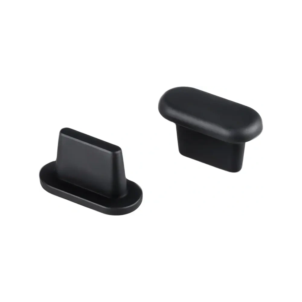 Zatyczka do portu ładowania Bizon Accessories Dust Plug dla urządzeń z portem typu Lightning, czarna [3 PACK]