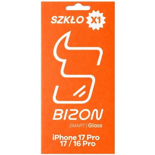 Szkło ochronne 2.5D Bizon Smart Glass do Apple iPhone 17 Pro / 17 / 16 Pro
