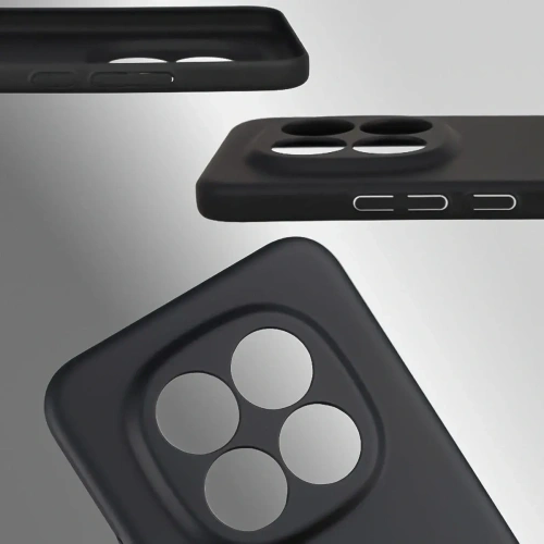 Etui Bizon Case Łupka do Xiaomi Redmi Note 15 Pro+ Plus 5G / POCO M8 Pro 5G czarne