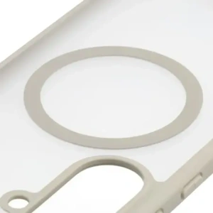 Etui z pierścieniem magnetycznym + szkło hartowane Bizon MatteO Pack do Samsung Galaxy A57 5G przydymione-beżowe