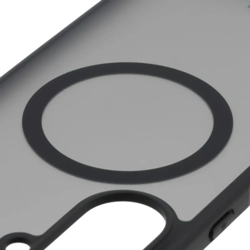 Etui z pierścieniem magnetycznym + szkło hartowane Bizon MatteO Pack do Samsung Galaxy A57 5G przydymione-czarne