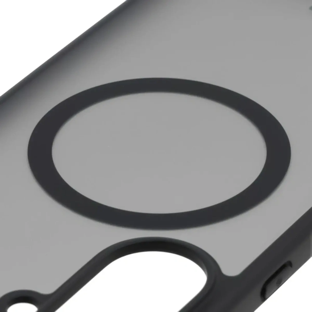 Etui z pierścieniem magnetycznym + szkło hartowane Bizon MatteO Pack do Samsung Galaxy A57 5G przydymione-czarne