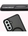 Etui z pierścieniem magnetycznym + szkło hartowane Bizon MatteO Pack do Samsung Galaxy A57 5G przydymione-czarne