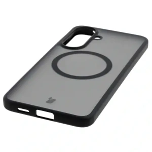 Etui z pierścieniem magnetycznym + szkło hartowane Bizon MatteO Pack do Samsung Galaxy A57 5G przydymione-czarne