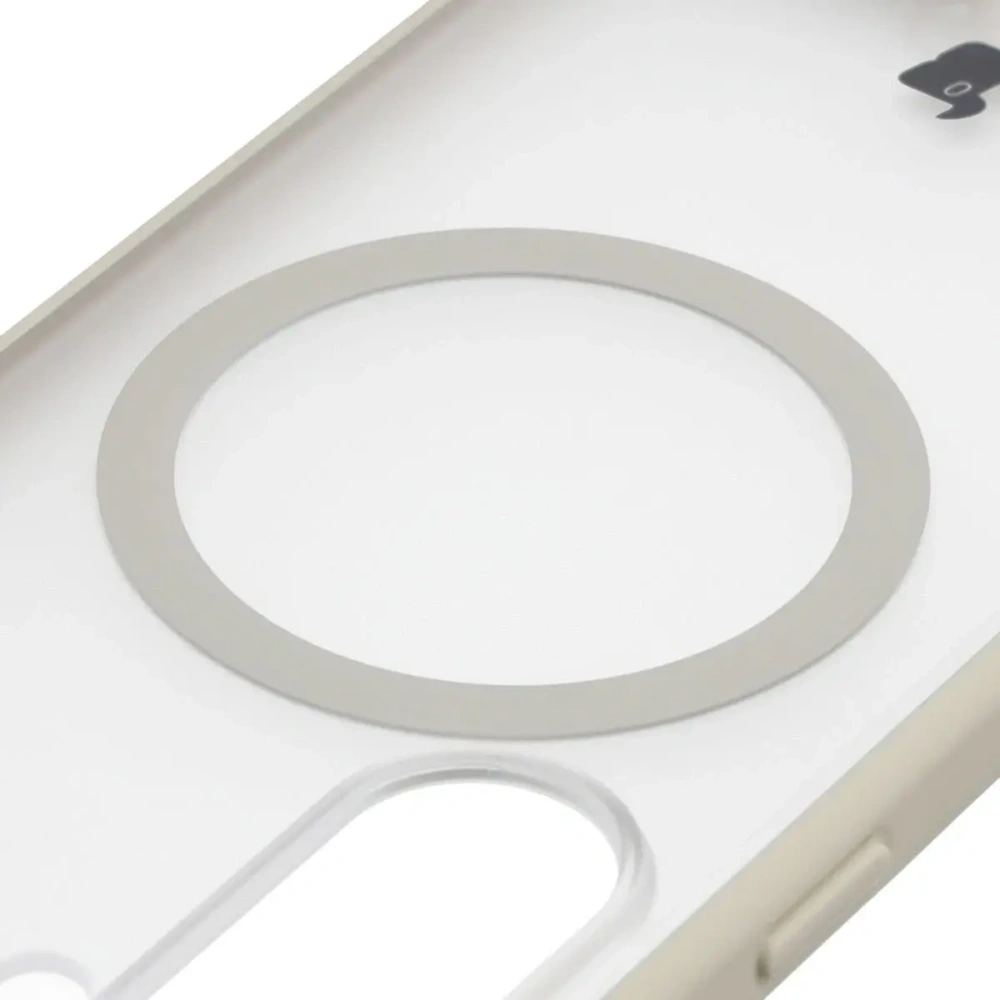 Etui z pierścieniem magnetycznym + szkło hartowane Bizon MatteO Pack do Samsung Galaxy S26 przydymione-beżowe