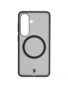 Etui z pierścieniem magnetycznym + szkło hartowane Bizon MatteO Pack do Samsung Galaxy S26 przydymione-czarne