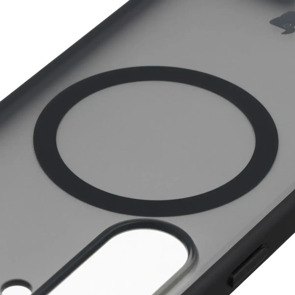 Etui z pierścieniem magnetycznym + szkło hartowane Bizon MatteO Pack do Samsung Galaxy S26 przydymione-czarne