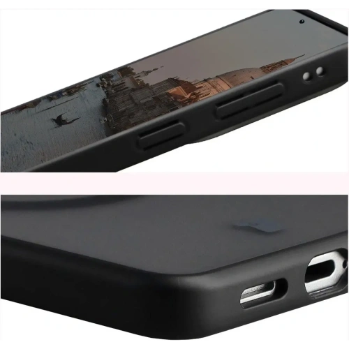 Etui z pierścieniem magnetycznym + szkło hartowane Bizon MatteO Pack do Samsung Galaxy S26 przydymione-czarne