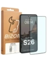 Etui z pierścieniem magnetycznym + szkło hartowane Bizon MatteO Pack do Samsung Galaxy S26 przydymione-czarne