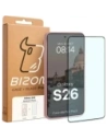 Etui z pierścieniem magnetycznym + szkło hartowane Bizon MatteO Pack do Samsung Galaxy S26 przydymione-jasnoróżowe