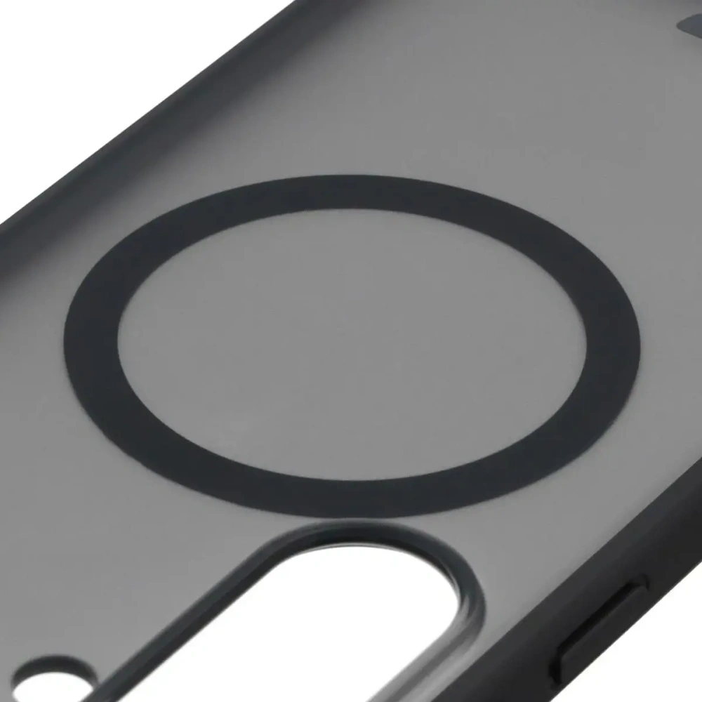 Etui z pierścieniem magnetycznym + szkło hartowane Bizon MatteO Pack do Samsung Galaxy S26+ Plus przydymione-czarne