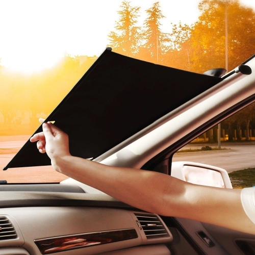 Buy Baseus Auto Close sunscreen for car windscreen, up to 58cm (silver) - BSU1690SLV - {ean13} - Home Screen Store Europe