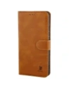 Etui z klapką Bizon Case Pocket do Oppo Reno 15 brązowe