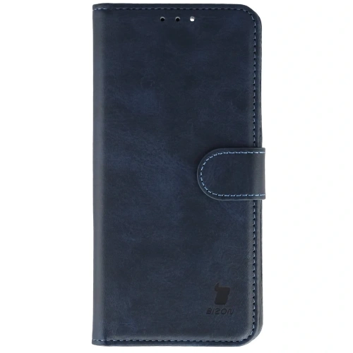 Etui z klapką Bizon Case Pocket do Oppo Reno 15 granatowe