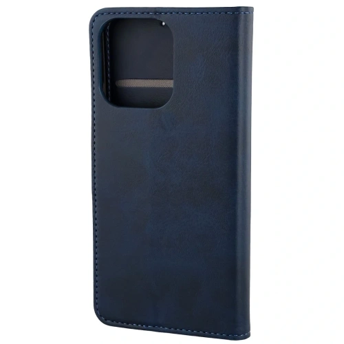 Etui z klapką Bizon Case Pocket do Oppo Reno 15 granatowe