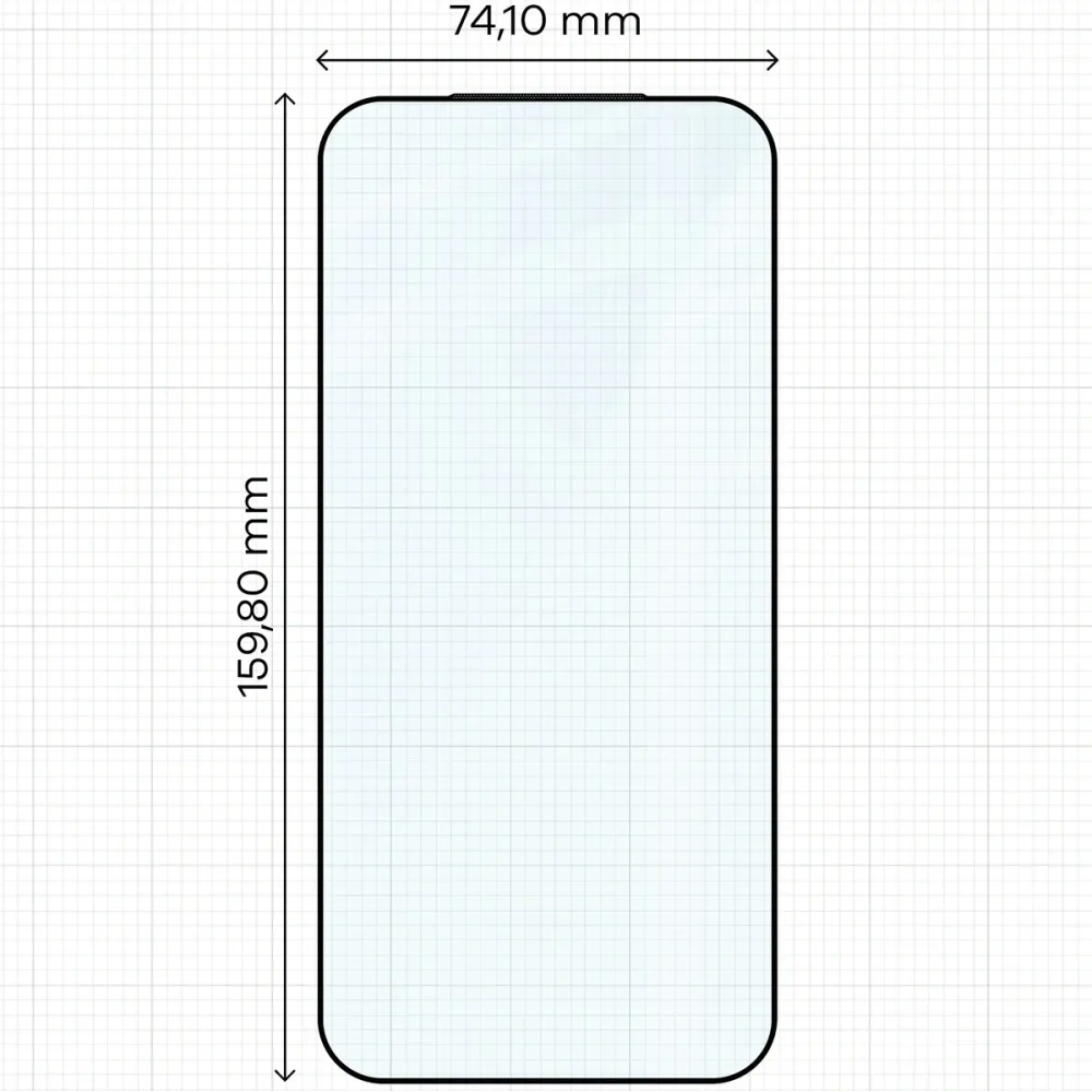 Szkło hartowane Bizon Glass Edge 2 do Xiaomi 17 Ultra / 17 Pro Max czarna ramka