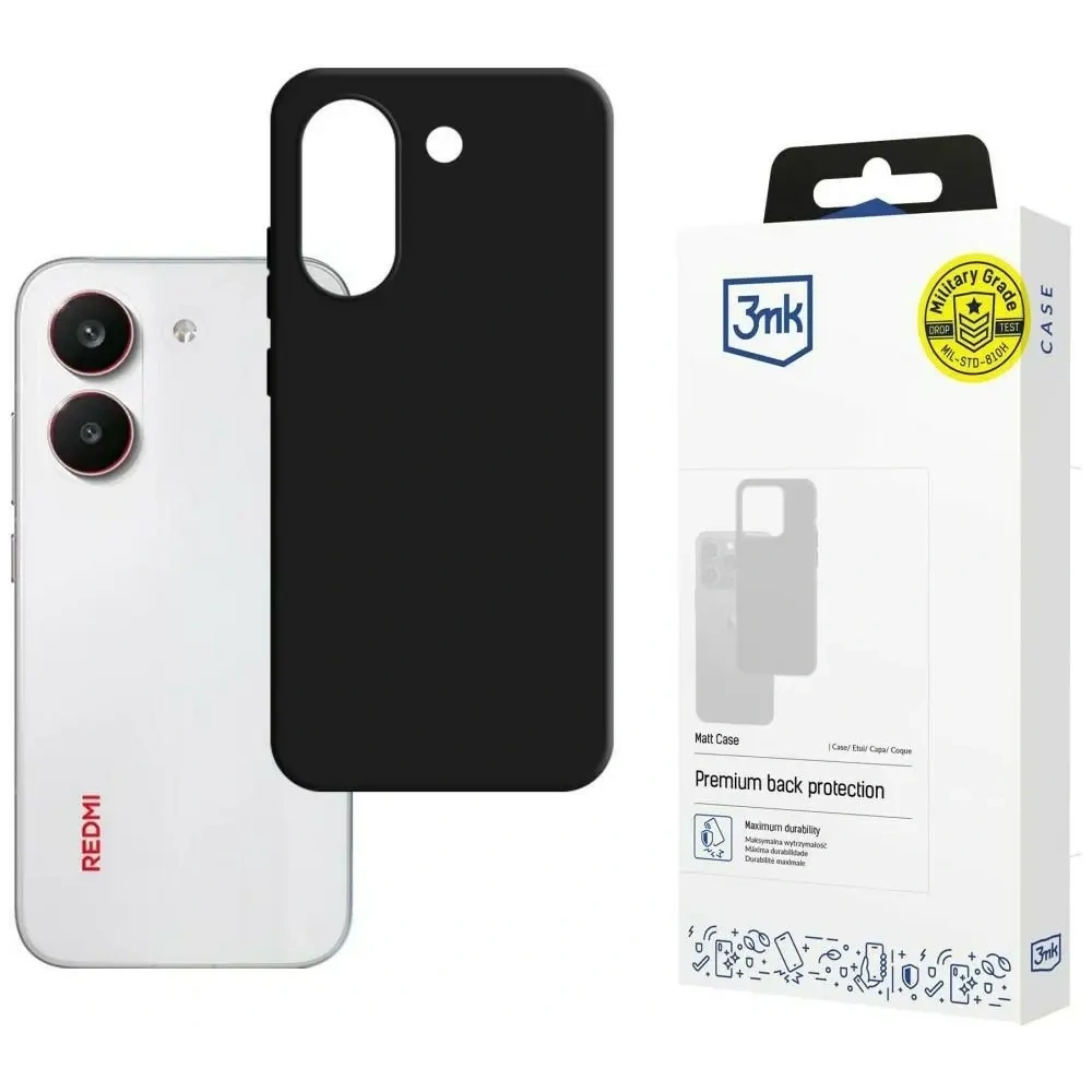 Etui 3MK Matt Case do POCO X8 Pro czarny