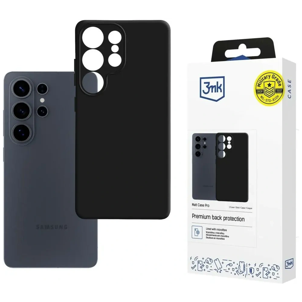 Etui 3MK Matt Case Pro do Samsung Galaxy S26 Ultra czarne
