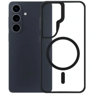 Etui 3MK Satin Armor MagCase do Samsung Galaxy S26 przezroczysto-czarne