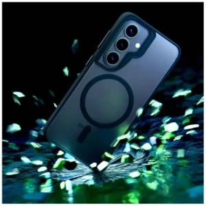 Etui 3MK Satin Armor MagCase do Samsung Galaxy S26 przezroczysto-czarne