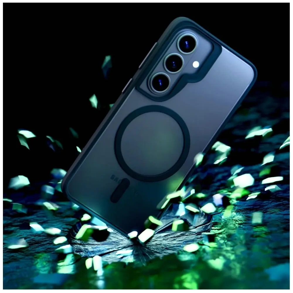 Etui 3MK Satin Armor MagCase do Samsung Galaxy S26 przezroczysto-czarne