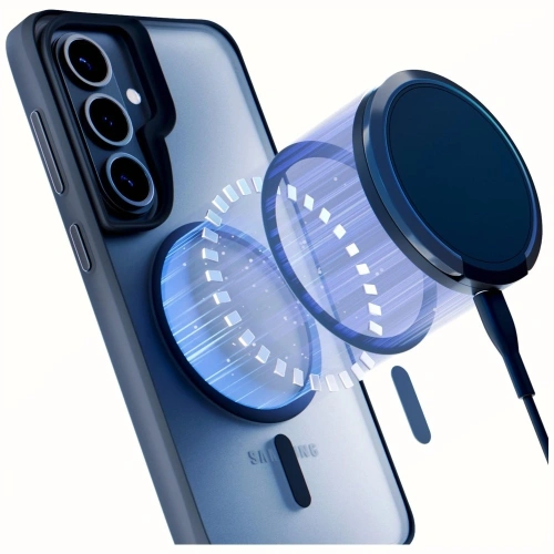 Etui 3MK Satin Armor MagCase do Samsung Galaxy S26 przezroczysto-czarne