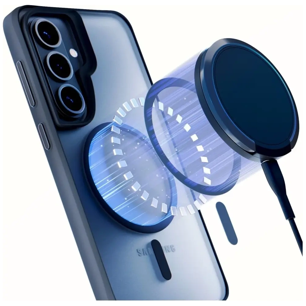 Etui 3MK Satin Armor MagCase do Samsung Galaxy S26 przezroczysto-czarne