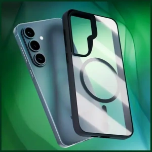 Etui 3MK Satin Armor MagCase do Samsung Galaxy S26 przezroczysto-czarne