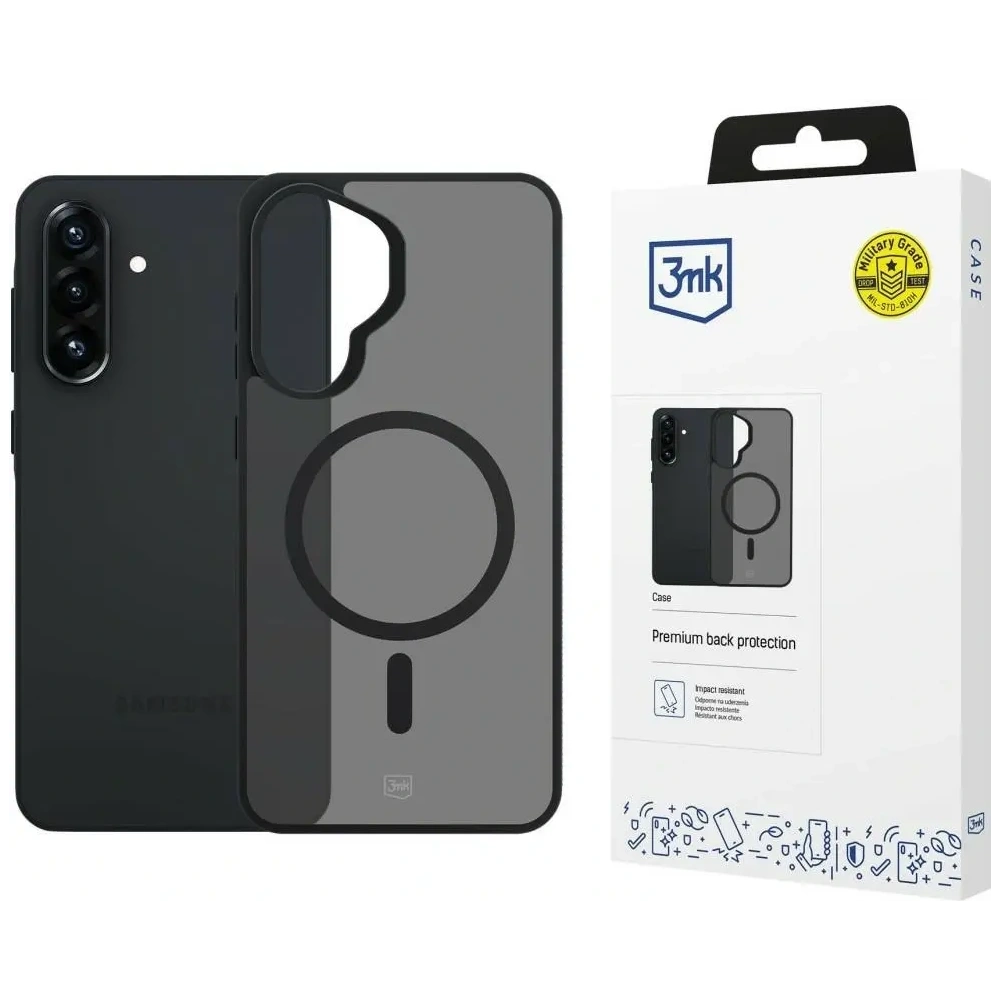 Etui 3MK Smoke MagCase do Samsung Galaxy A37 czarny