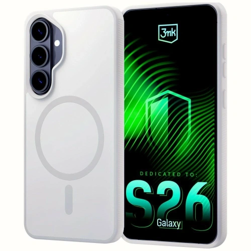 Etui 3MK Smoke MagCase do Samsung Galaxy S26 biały