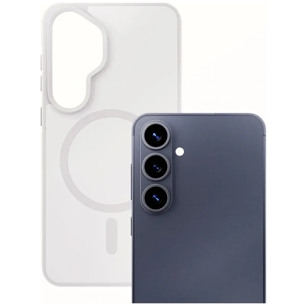 Etui 3MK Smoke MagCase do Samsung Galaxy S26 biały