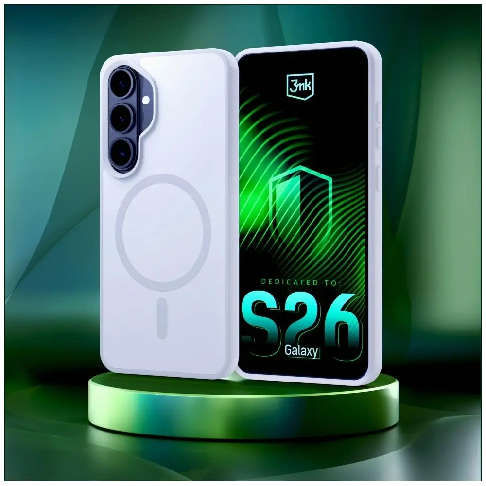 Etui 3MK Smoke MagCase do Samsung Galaxy S26 biały