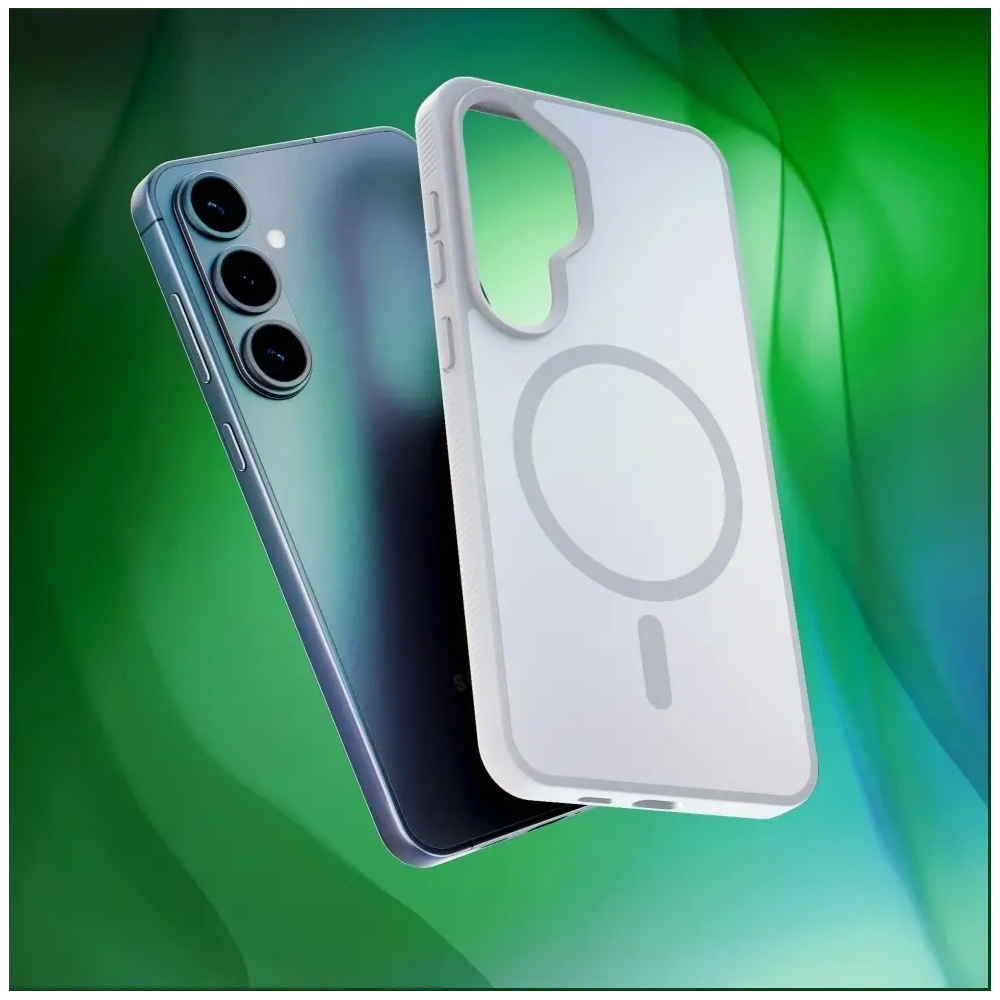 Etui 3MK Smoke MagCase do Samsung Galaxy S26 biały