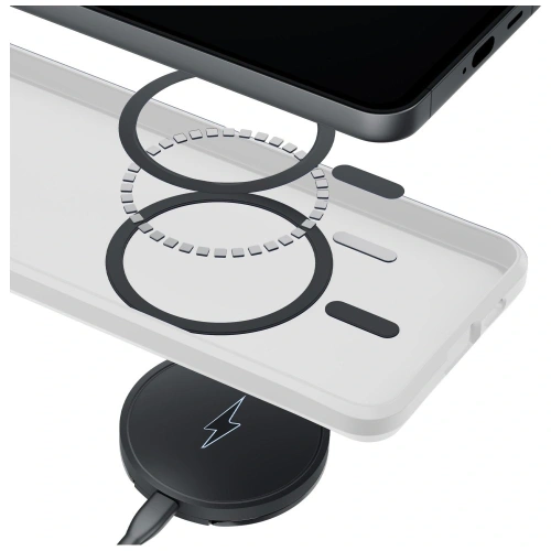 Etui 3MK Smoke MagCase do Samsung Galaxy S26 biały