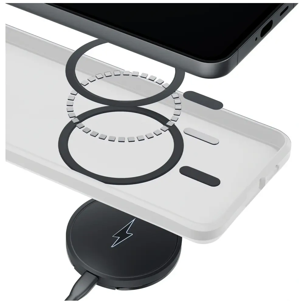 Etui 3MK Smoke MagCase do Samsung Galaxy S26 biały